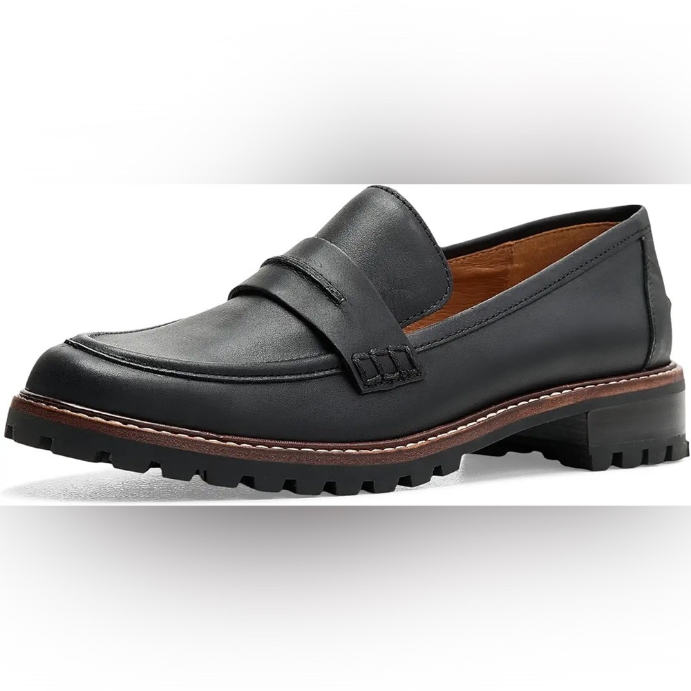 Madewell Black Leather Loafers